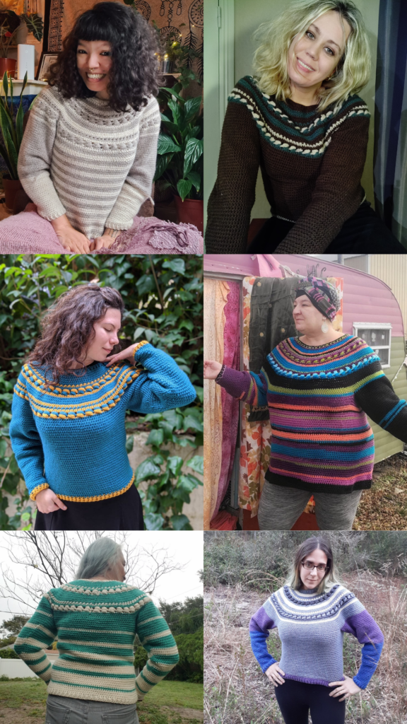 Top down Crochet Sweater Free pattern | Crochet Tribe