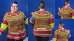 Crochet sweater size-inclusive