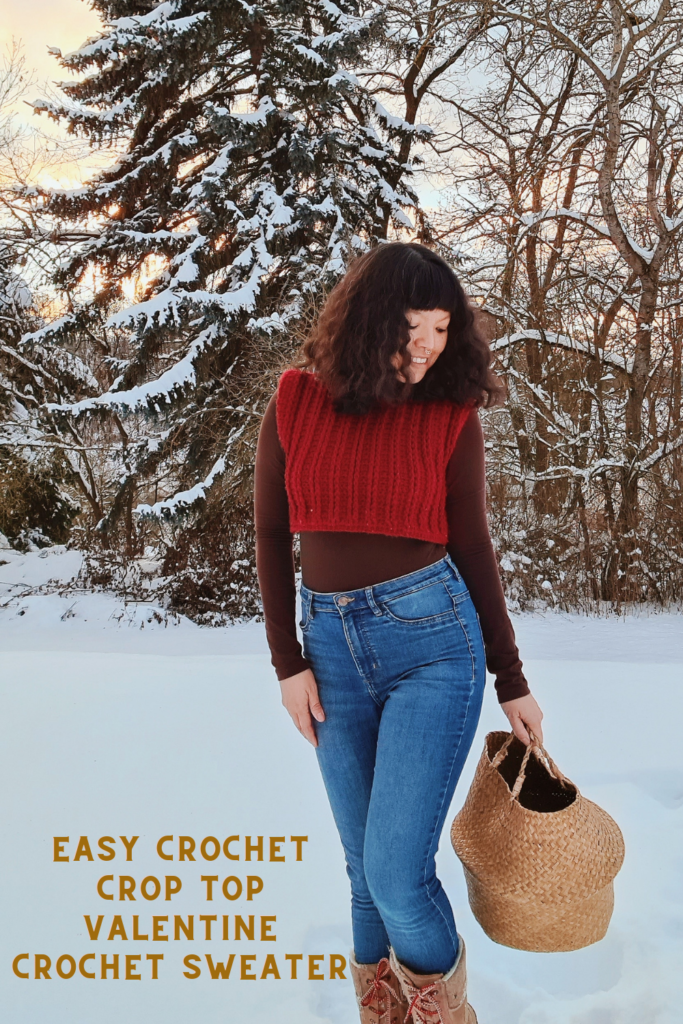 easy crochet sweater for valentine