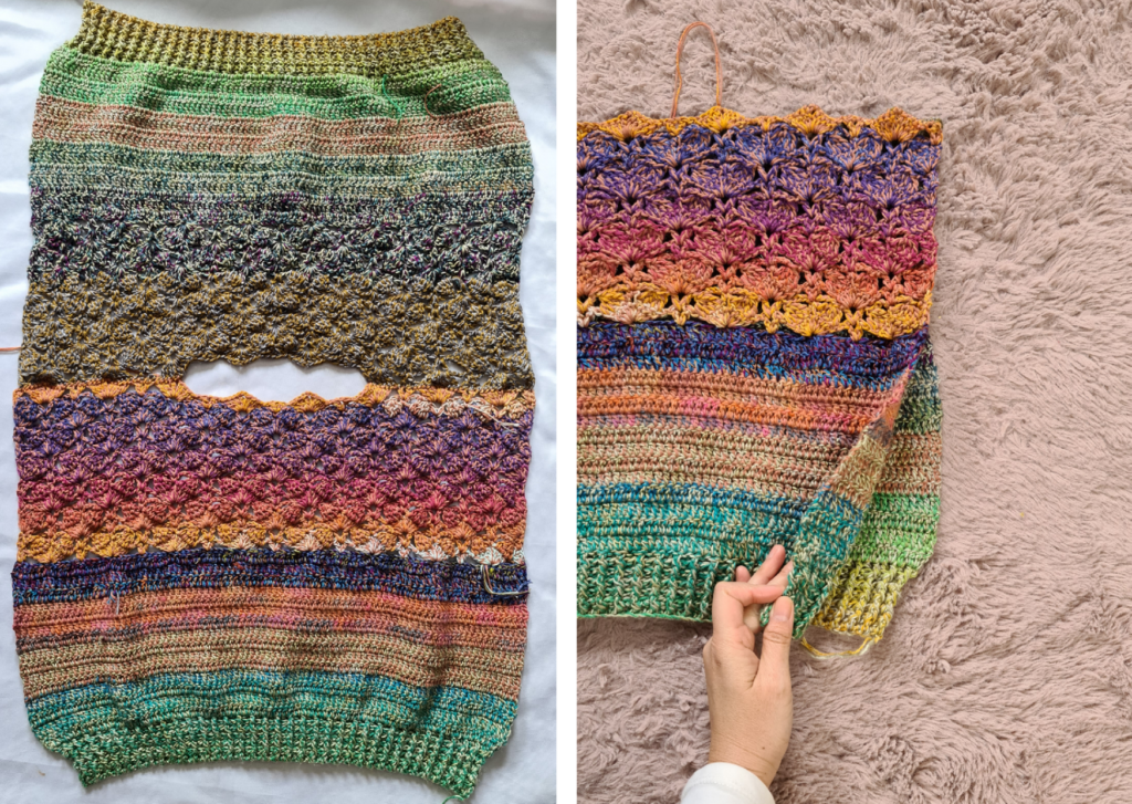 How to connect a crochet panel