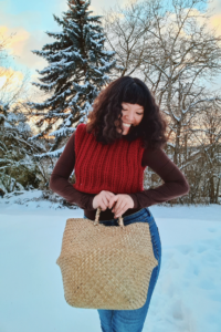 crochet valentine sweater