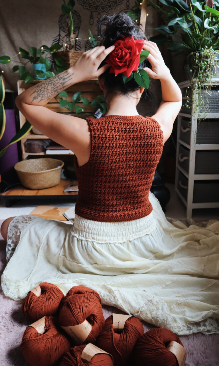 DIY Crochet Crop Top with Ruffle Sleeves | Crochet Tribe